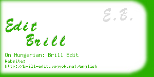 edit brill business card